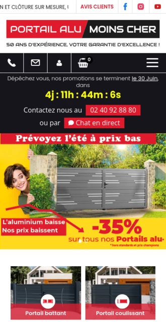 Portail Alu Moins Cher